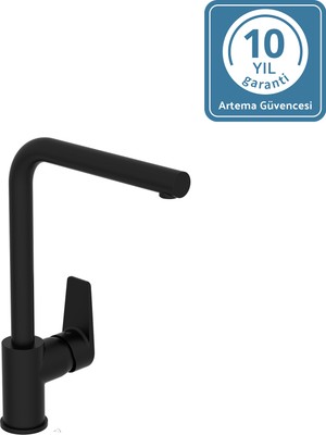 Artema Shift T30 A4369136 Eviye Bataryası, L Tipi, Mat Siyah