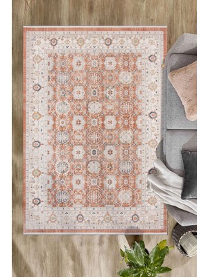 GÜLCEM HOME Vintage, Etnik Desenli Sanatsal Cross Dokuma Salon ve Oturma Odası Halısı