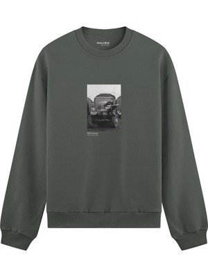 The Lucid Lab John Lennon Hamburg 1985 Oversize Sweatshirt - Antrasit