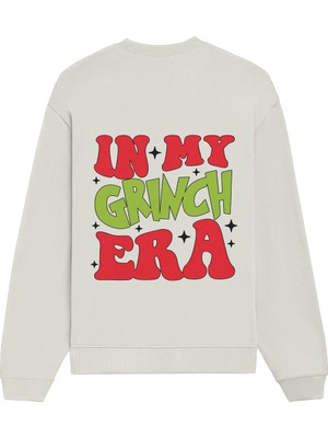 The Lucid Lab Grinch Era Oversize Sweatshirt - Beyaz