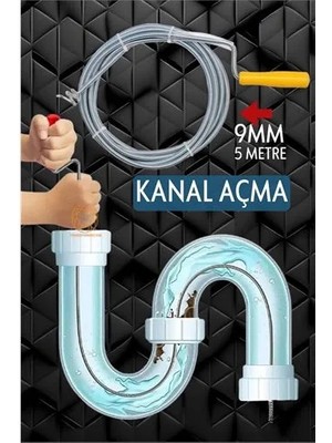 Indispensablely Profesyonel Kanal Açma Sprali Kanal Gider Tıkanık Açıcı 5 mt