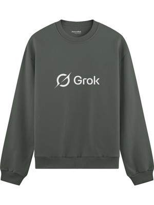 The Lucid Lab Grok Oversize Sweatshirt - Antrasit