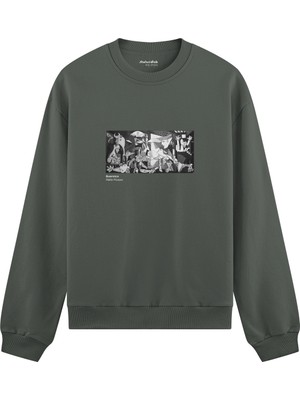 The Lucid Lab Guernica Oversize Sweatshirt - Antrasit