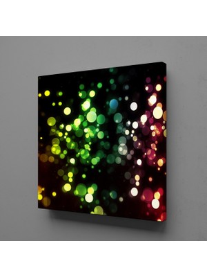 Technopa RENKLİ IŞIKLAR KANVAS TABLO - 80x80cm