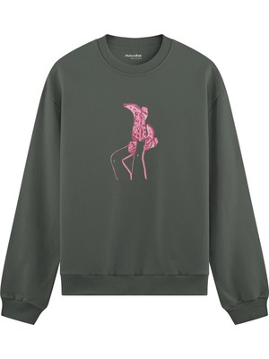 The Lucid Lab Hot Steps Oversize Sweatshirt - Antrasit
