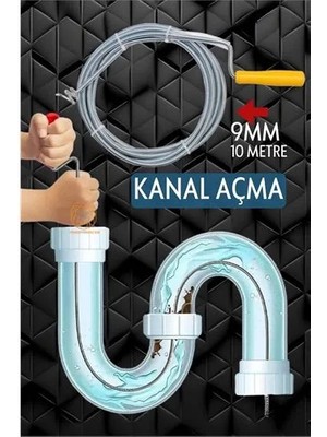 Indispensablely Profesyonel Kanal Açma Sprali Kanal Gider Tıkanık Açıcı 10 mt