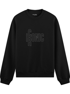 The Lucid Lab I/rconıc Oversize Sweatshirt - Siyah