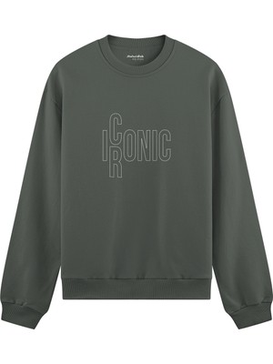 The Lucid Lab I/rconıc Oversize Sweatshirt - Antrasit