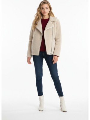 Paolo Framinco PF-082 Kuzu Derisi Bej Kürk Deri Ceket