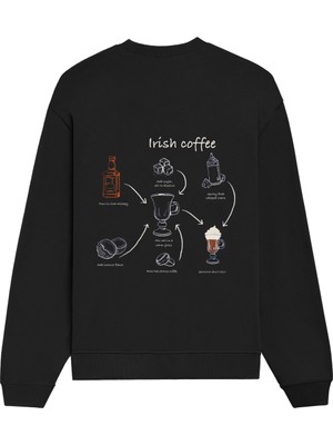 The Lucid Lab Irish Coffee Oversize Sweatshirt - Siyah