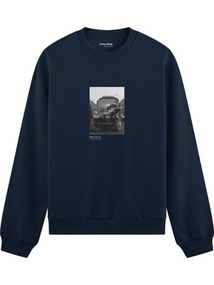 The Lucid Lab John Lennon Hamburg 1985 Oversize Sweatshirt - Lacivert