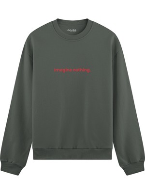 The Lucid Lab Imagine Nothing Oversize Sweatshirt - Antrasit