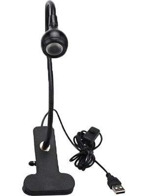 Ledon PowerMaster PM-20042 COB LED Akrobat Mandallı USB 6500K Beyaz Masa Lambası