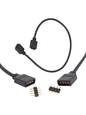 Powermaster Rgb LED Bağlantı Erkek-Dişi Jumperlı 4 Pın Kablo