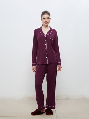 Lc Waikiki Yeni Sezon Gömlek Yaka Kadın Pijama Takımı