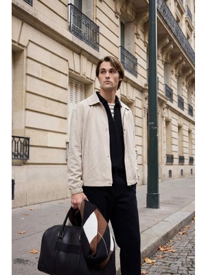 DeFacto Slim Fit Dar Kesim Polo Yaka Fermuarlı Mont G0433AX26SP