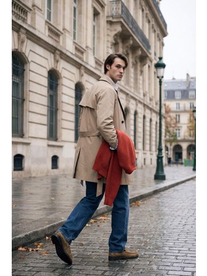 DeFacto Slim Fit Dar Kesim Astarlı Düğmeli Parka D5528AX26SP