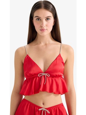 DeFacto Regular Fit Saten Üst G1175AX25WN