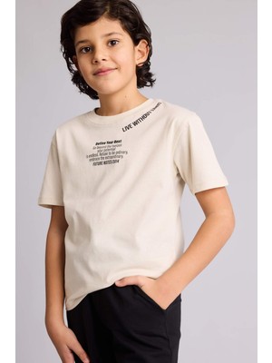 DeFacto Baskılı Tişört Erkek Çocuk G7469A826SM