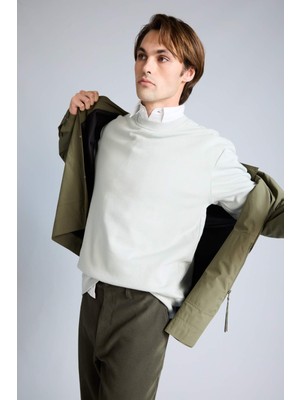 DeFacto %100 Pamuk Basic Sweatshirt E8339AX26SP