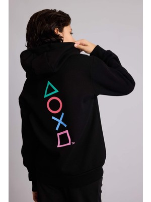 DeFacto PlayStation Kapüşonlu Sweatshirt Erkek Çocuk F9906A825CW