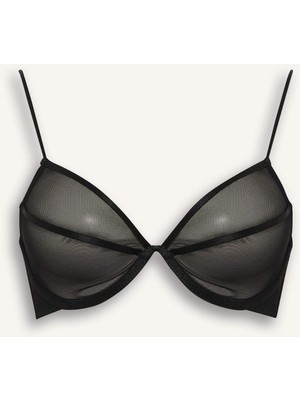 DeFacto Tül Kapsız Pedsiz Balenli Tişört Bra F7026AX25WN