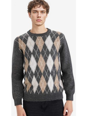 DeFacto Baklava Desenli Triko Kazak G6973AX25CW