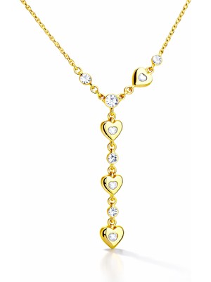 Aya Diamond Gümüş Kalbe Giden Yol Zarif Kadın Kolye