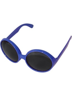 Ett Yuvarlak Yeşilçam 80 Li 90 Lı Yıllar Parti Gözlüğü Retro Mavi Renk Dinç Store - 004982