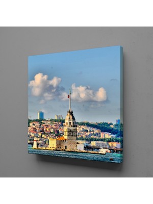 Technopa KIZ KULESİ KAYIK KANVAS TABLO - 30x30cm