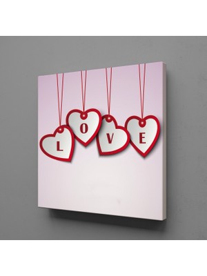 Technopa LOVE KALPLİ KANVAS TABLO - 120x120cm