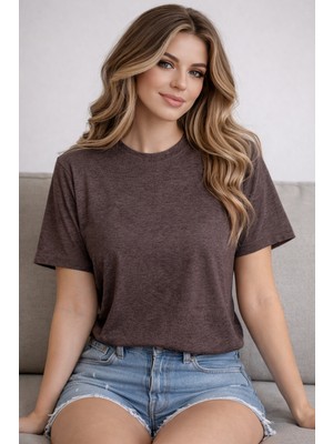herkesemoda Düz Basic T-Shirt