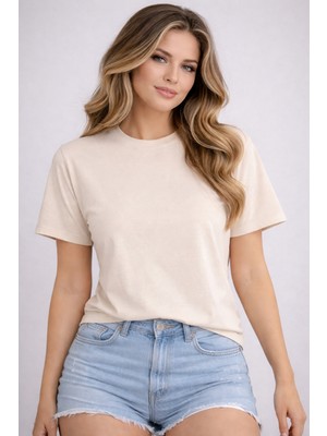 herkesemoda Düz Basic T-Shirt