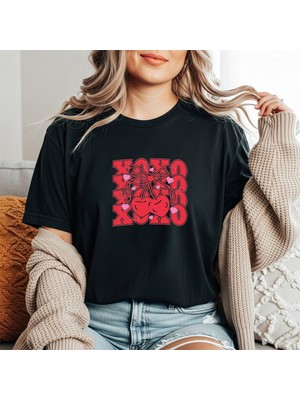 herkesemoda  Baskı Detaylı Basic T-Shirt