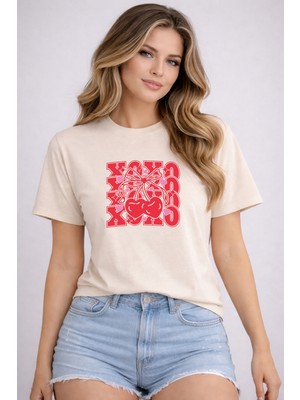 herkesemoda  Baskı Detaylı Basic T-Shirt