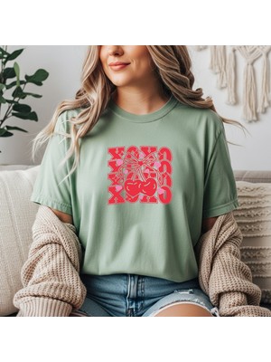 herkesemoda  Baskı Detaylı Basic T-Shirt