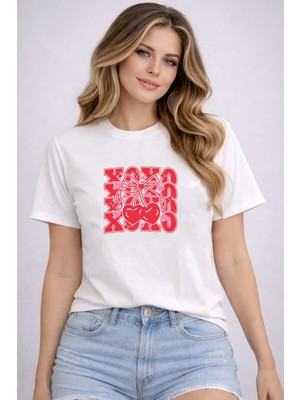 herkesemoda  Baskı Detaylı Basic T-Shirt