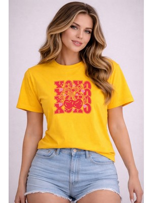 herkesemoda  Baskı Detaylı Basic T-Shirt