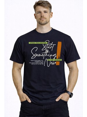 herkesemoda Start New  Detaylı Basic  Erkek T-Shirt