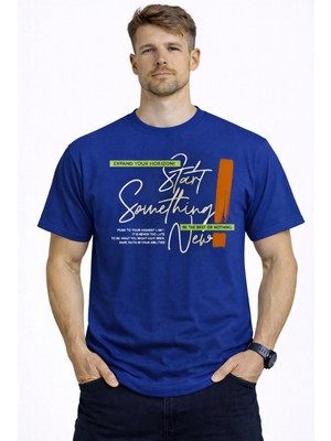 herkesemoda Start New  Detaylı Basic  Erkek T-Shirt
