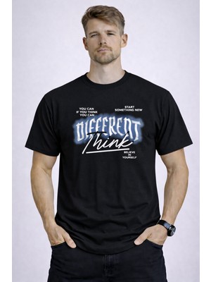 herkesemoda Diffrent Detaylı Basic T-Shirt
