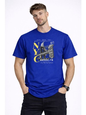 herkesemoda Nyc Brooklyn Detaylı Basic T-Shirt
