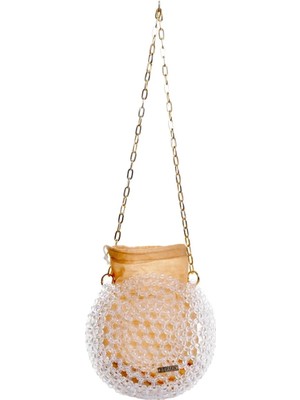 Indispensablely Zi̇nci̇r Kollu Taş Işlemeli̇ Çanta Kese Model