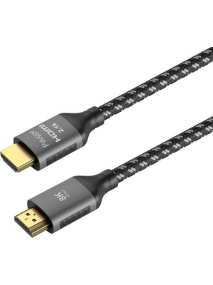 Paugge 2 Metre Ultra Sertifikalı HDMI 2.1b Kablo - 8K60Hz, 4K 240Hz, 4K120Hz, 4K60Hz, Earc, Hdcp 2.3, D-Hdr, Dolby Vision, Dolby Atmos