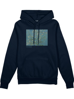 The Lucid Lab Almond Blossoms Oversize Hoodie - Lacivert