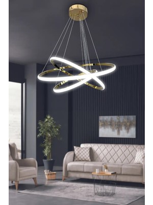 G-Light 3' Lü Çember Modern Sarkıt LED Avize