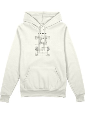 The Lucid Lab At-At Walker Oversize Hoodie - Beyaz