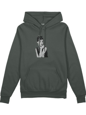 The Lucid Lab Audrey Hepburn Oversize Hoodie - Antrasit