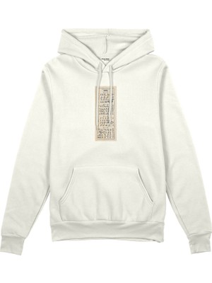 The Lucid Lab Avatar The Last Airbender Bending Scrolls Oversize Hoodie - Beyaz