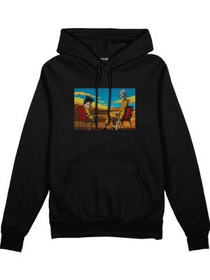 The Lucid Lab Breaking Bad / Rick And Morty Oversize Hoodie - Siyah